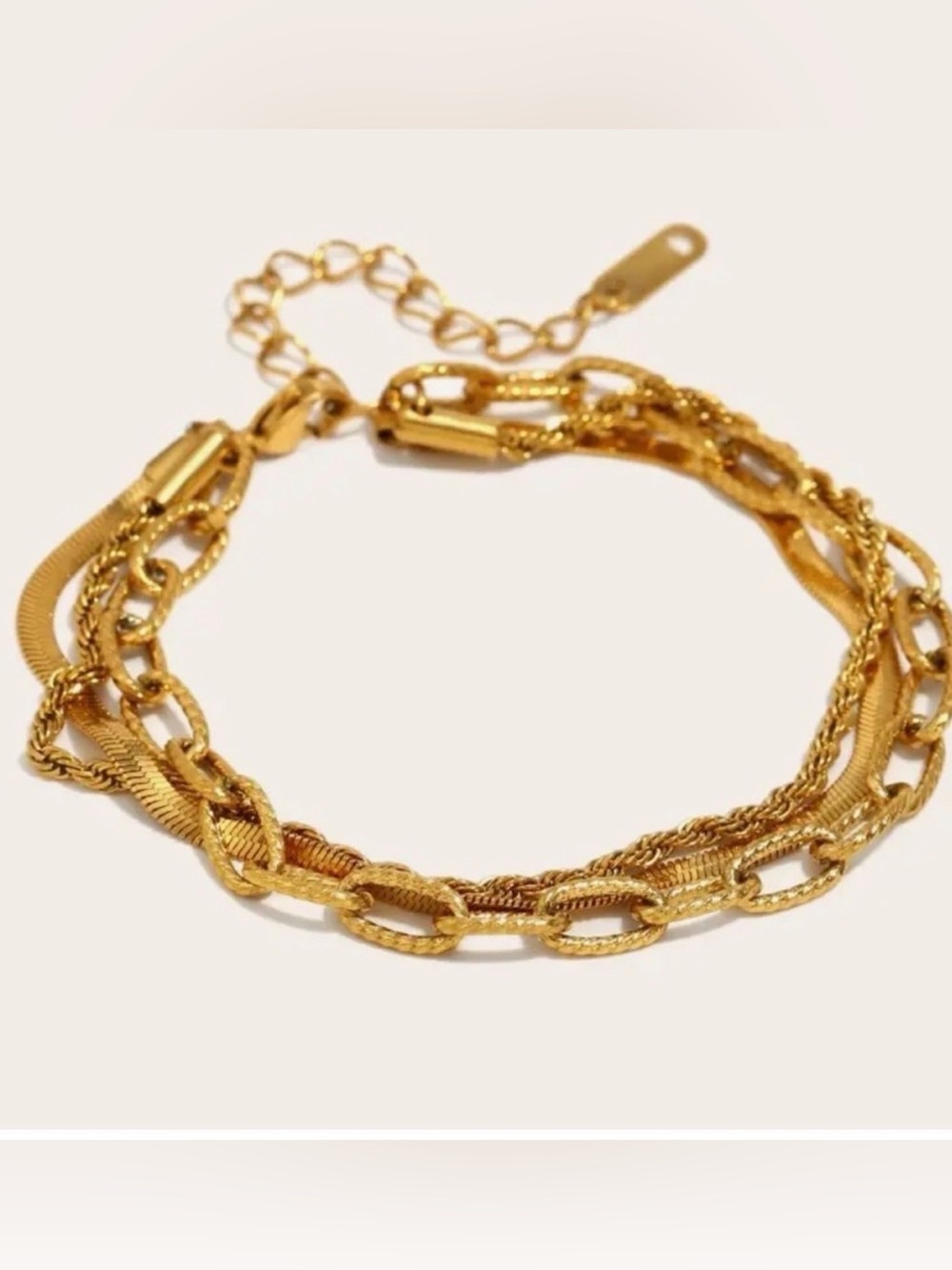 Gold Multi Layered Bracelet (5563)